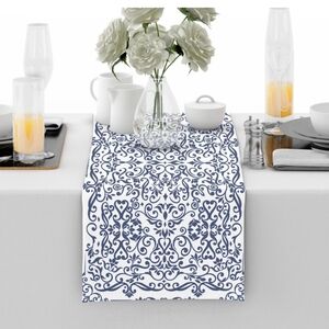 New Blue Willow Drsign Woven Table Runner 13x72 #956-630